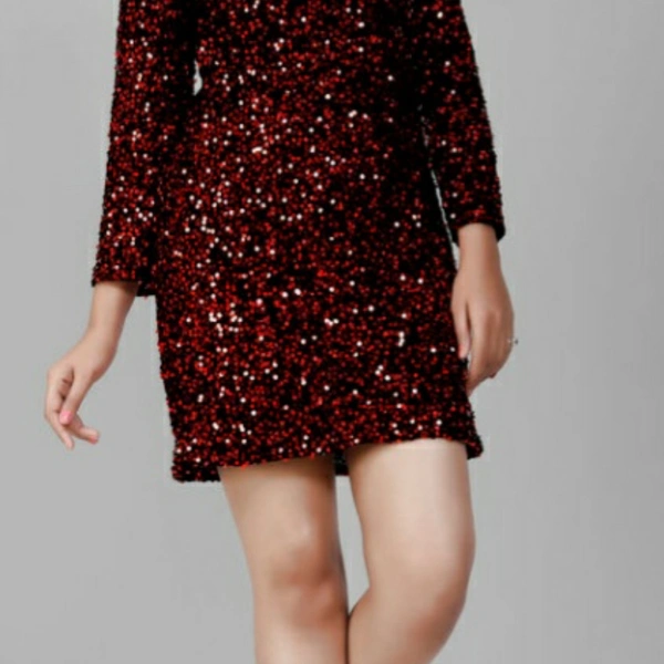 MMFABRIX Fancy Partywear Dress - L