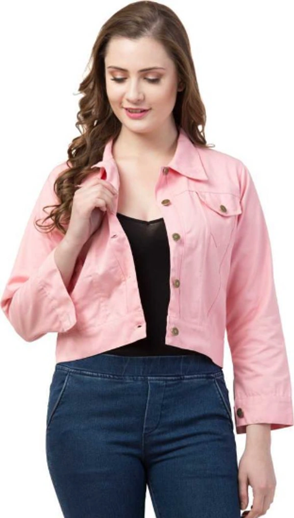 Kiu apparels Urbane Sensational Women Jackets & Waistcoat - M, PINK