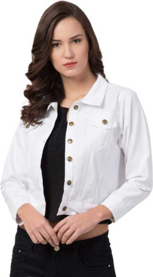 Kiu apparels Urbane Sensational Women Jackets & Waistcoat - S, WHITE