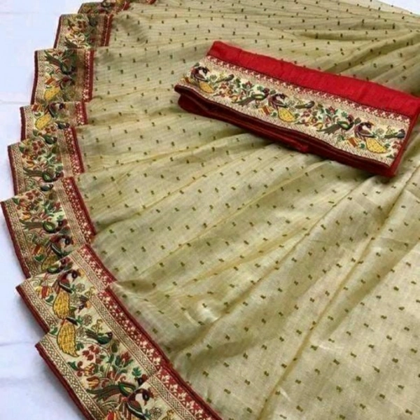 MMFABRIX Attractive Pure Rangoli Silk Saree - 5.0⭐⭐⭐⭐⭐
