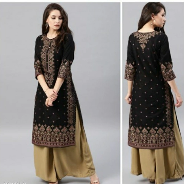 MMFABRIX Women Rayon A Line Kurti - M