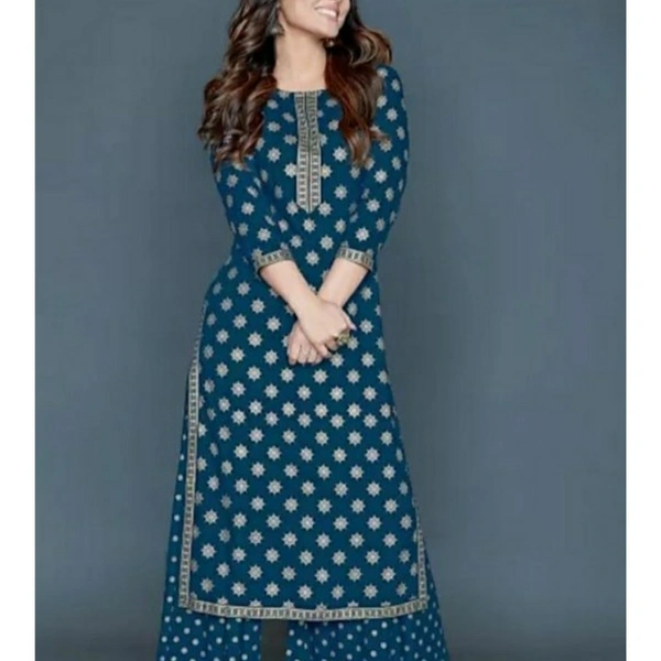 MMFABRIX Women Rayon A Line Kurti - M