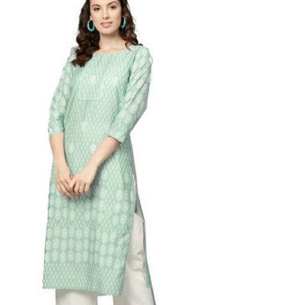MMFABRIX Stylish Crepe Women Kurta - M
