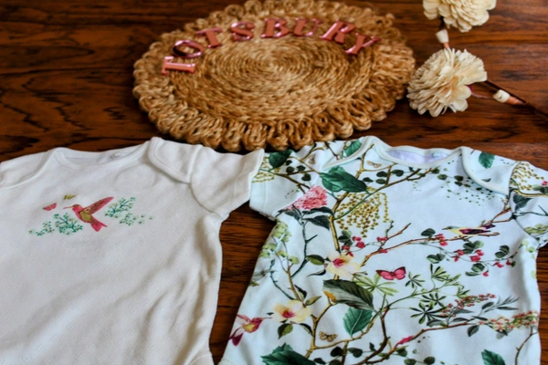 Blossom Garden Baby Romper – Size 6-9 Months - 6-9 Month