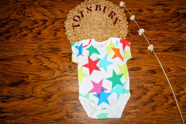 "Bright Star Baby Romper" - 3-6 Month
