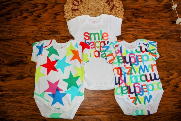 "Joyful Vibes Baby Romper Set" - 6-9 Month