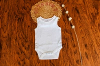 Chic Comfort Baby Sleeveless Romper Set – Blue & White Polka Dot - 6-9 Month