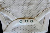 Baby Unisex Short Sleeve Polka Dot Cotton Romper - 12-18 Month