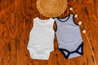 Classic Striped Sleeveless Baby Romper - 6-9 Month