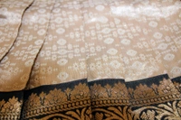 Classic Grey and Gold Traditional Baby Pavada Set  - 6-12 Month