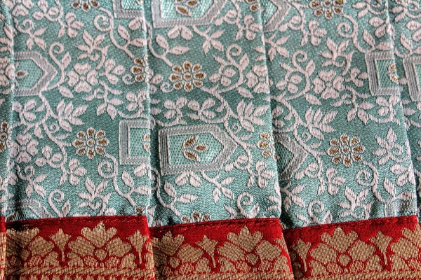 Elegant Maroon and Sky Blue Traditional Baby Pavada Set  - 6-12 Month