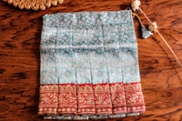 Elegant Maroon and Sky Blue Traditional Baby Pavada Set  - 6-12 Month