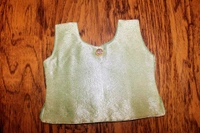 Traditional Light Green with Gold and Dark Green Border Baby Pavada Set - 6-12 Month