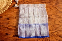 Traditional Blue Brocade Baby Pavada Set - 6-12 Month