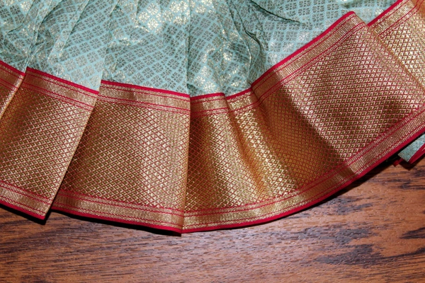  Elegant Traditional Baby Frock with Multiple Border Designs  - 0-6 Month