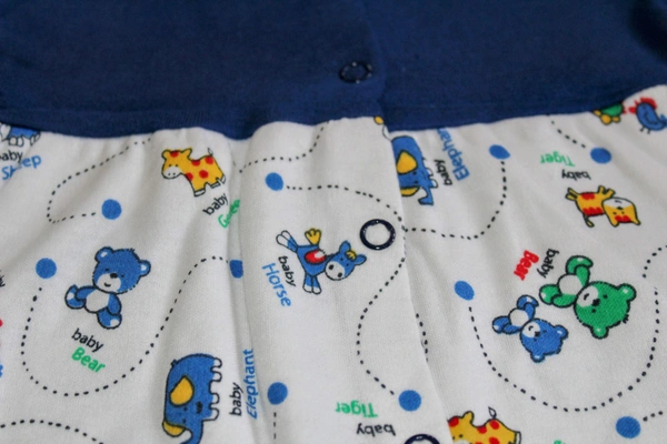 Baby Cotton Frock Set - Assorted Designs (Set of 3) - 0-3 Month