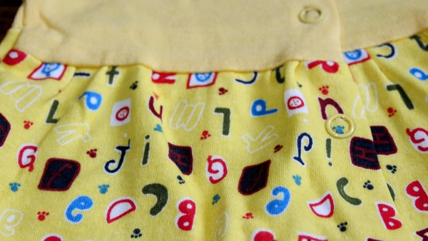 Baby Cotton Frock Set - Assorted Designs (Set of 3) - 0-3 Month
