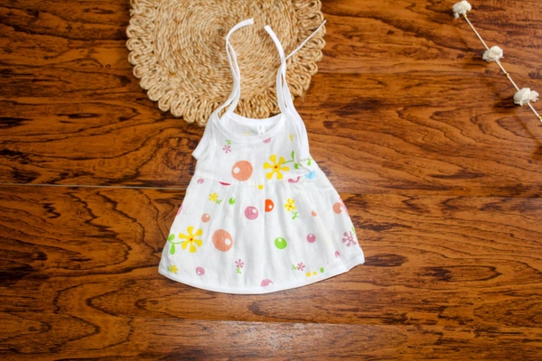 Baby Muslin Frock Set - Assorted Designs (Set of 3) - Newborn