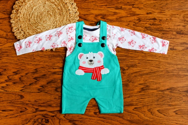 Bear Dungaree Set - 12-18 Month