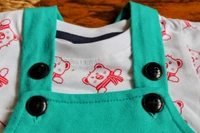 Bear Dungaree Set - 9-12 Month