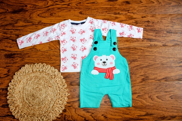 Bear Dungaree Set - 12-18 Month