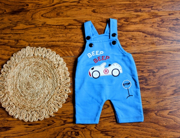Car Print Dungaree Set - 12-18 Month