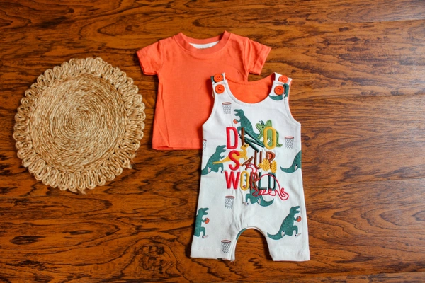 Dinosaur Print Overall - 6-9 Month