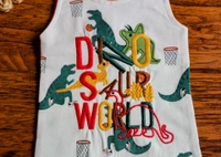 Dinosaur Print Overall - 6-9 Month