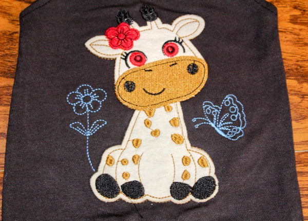 Giraffe Print Dungaree Set - 6-9 Month