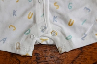 Pastel Letters Organic Romper - 1-3 Month