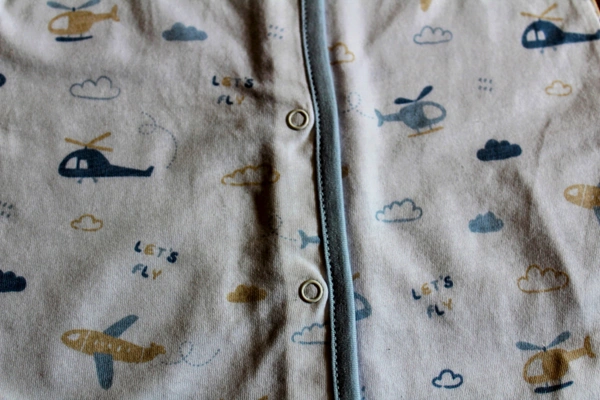 Let's Fly Sky Print Baby Romper ✈️☁️ - 12-18 Month