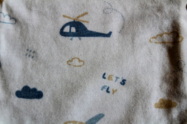Let's Fly Sky Print Baby Romper ✈️☁️ - 12-18 Month