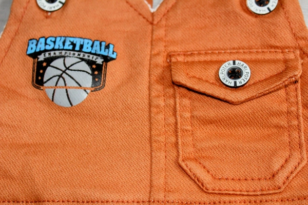 Basketball Champ Dungaree Set - 0-3 Month