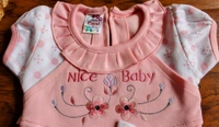 Sweet Petals" Baby Girl Frock with Diaper Cover - 0-6 Month