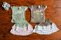 Little Hearts & Girl Stuff" Baby Outfit Set - 0-6 Month