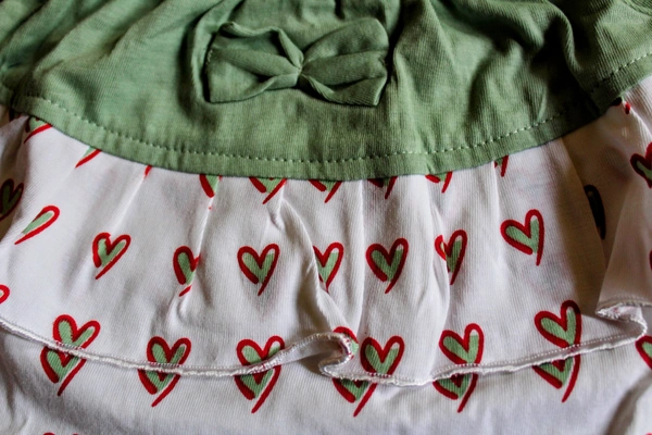 Little Hearts & Girl Stuff" Baby Outfit Set - 0-6 Month