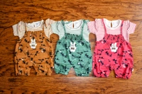 Bunny Day Out Overall Set - 6-9 Month