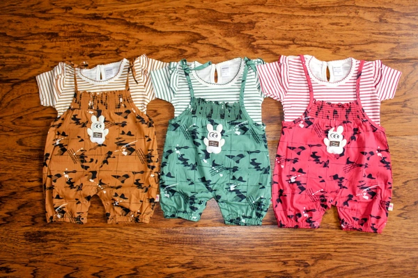 Bunny Day Out Overall Set - 6-9 Month