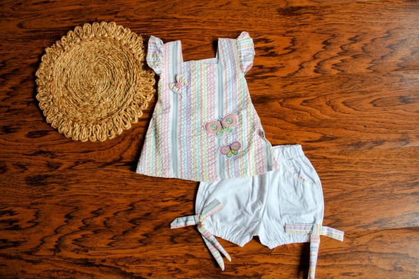 Sweet Stripes Butterfly Set - 0-6 Month