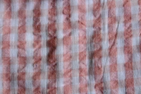  Peach Rosette Gingham Baby Dress - 2-3 year