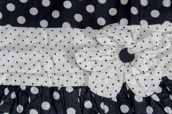Classic Polka Dot Party Dress with Ruffle Sleeves - 4-5 year