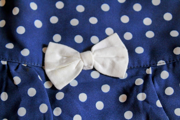  Blue Dot Delight Frock - 18-24 Month
