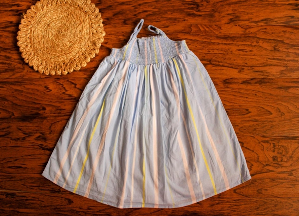 Soft Stripes Cotton Day Dress - 4-5 year