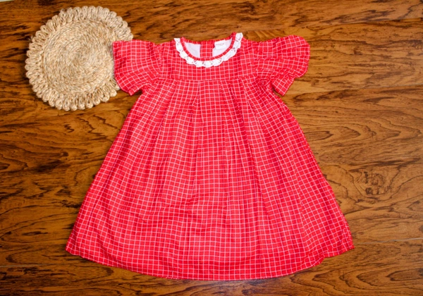 Scarlet Sweetheart Frock - 4-5 year