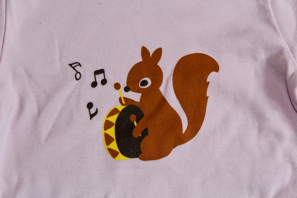 "Melody Squirrel Cotton Romper" - 2-3 year