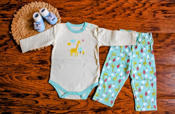 Safari Snuggles” Baby Romper & Pants Set - 1-2 year