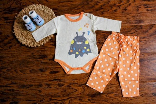Tiny Tunes & Monsters” Baby Romper Set - 1-2 year