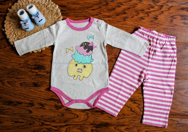  Ice Cream Delight Baby Romper - 9-12 Month