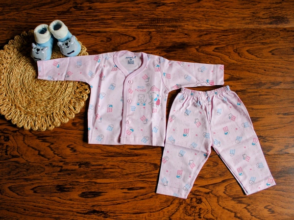 CozyDreams Baby Cotton Co-Ord Nightwear Set - Newborn