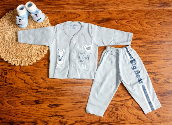 Totsbury "Big Bear & Bunny"  Baby Co-Ord Set - 0-3 Month